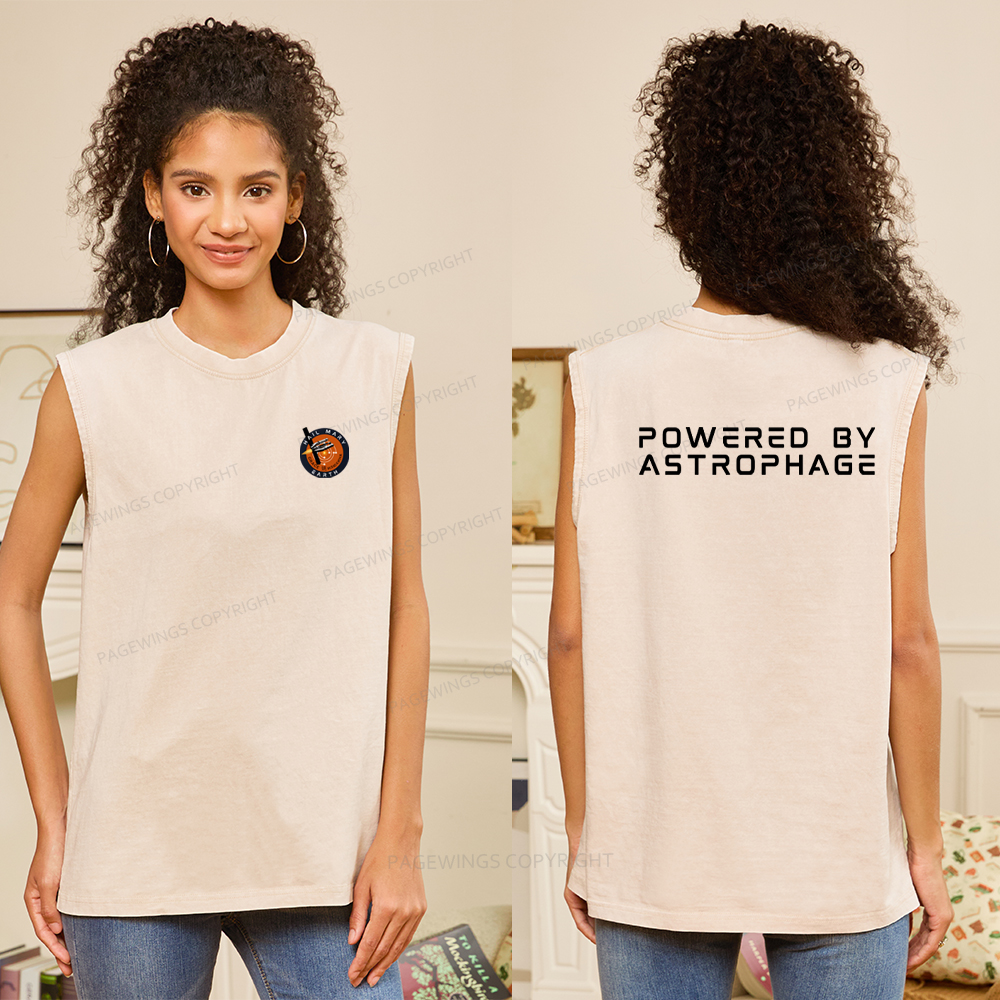 Pagewings Powered By Astrophage Washed Tank Top