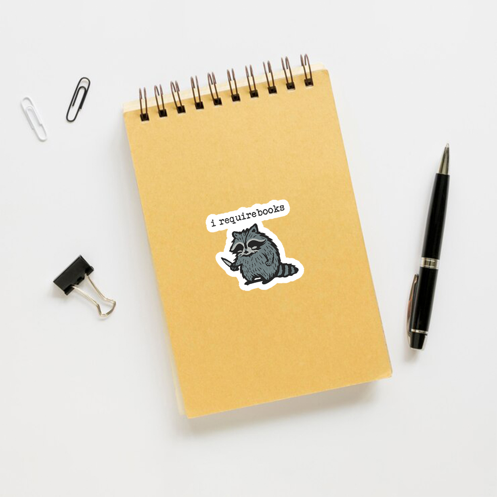 Pagewings I Require Books Sticker