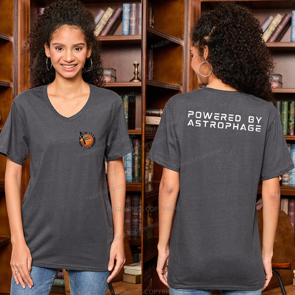 Pagewings Powered By Astrophage V-neck T-shirt