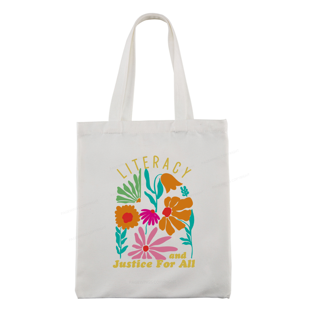 Pagewings Literacy And Justice Tote Bag