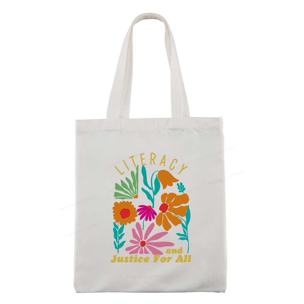 Pagewings Literacy And Justice Tote Bag
