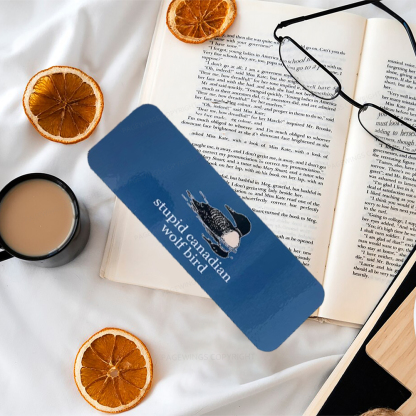 Pagewings Stupid Canadian Wolf Bird Bookmark