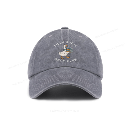 Pagewings Silly Goose Book Club Washed Cap