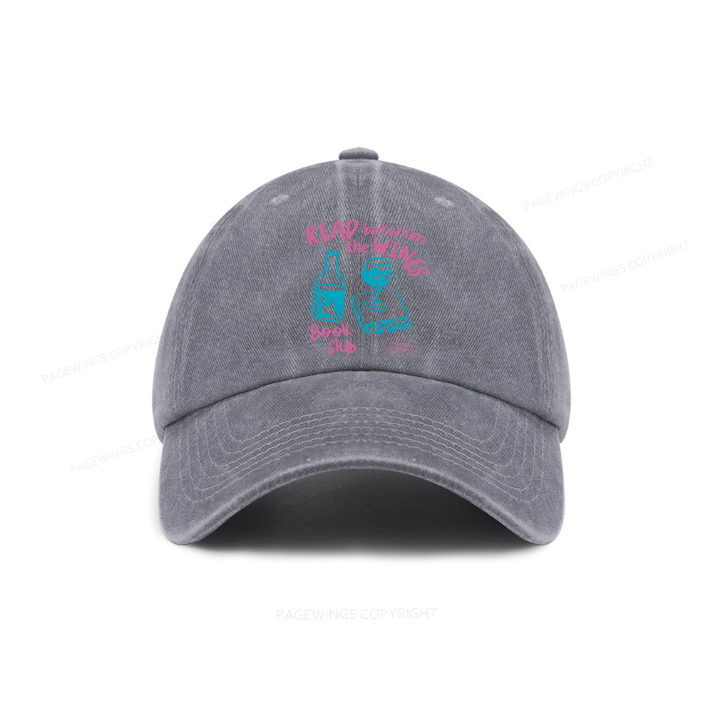 Pagewings Wine Lover Book Club Washed Cap