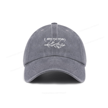 Pagewings I Am No Man Washed Cap