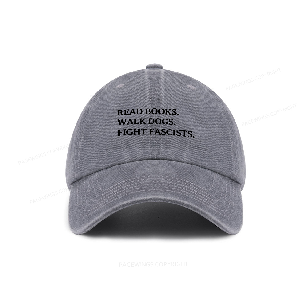 Pagewings Read Books Walk Dogs Washed Cap