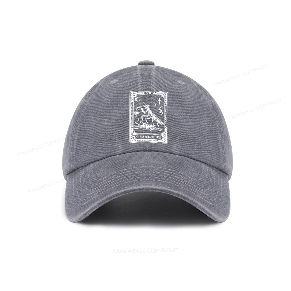 Pagewings  Girls Will Be Girls Washed Cap
