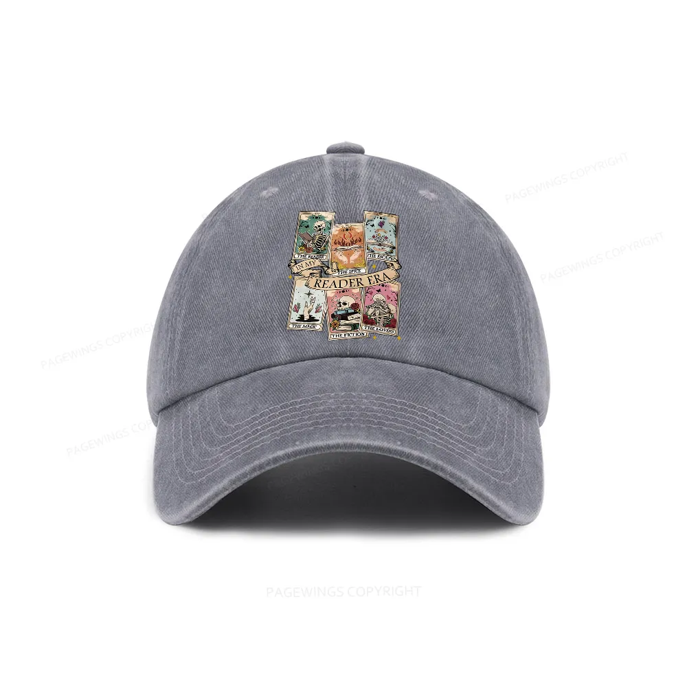 Pagewing Book Lover Gift, Bookish Gift Washed Cap