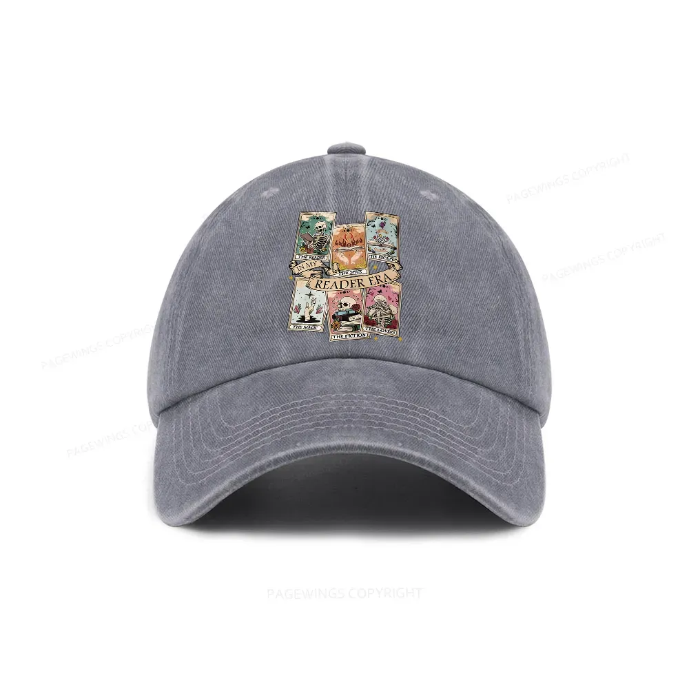 Pagewing Book Lover Gift, Bookish Gift Washed Cap