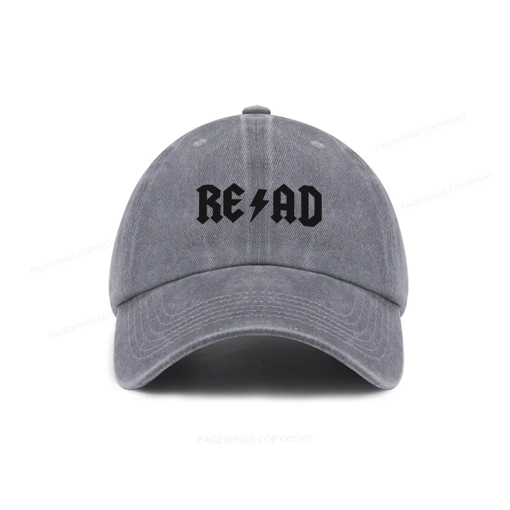 Pagewings Read Back In The Library "Rock And Roll" Washed Cap