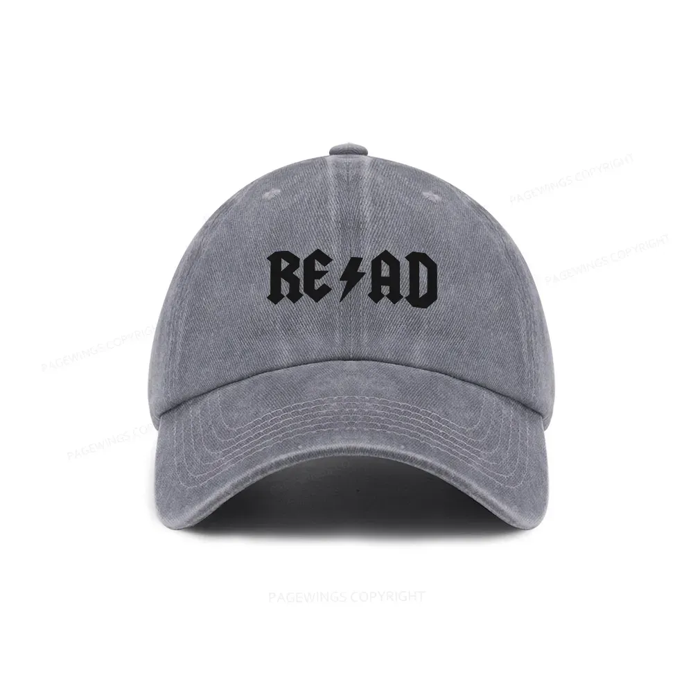 Pagewings Read Back In The Library "Rock And Roll" Washed Cap