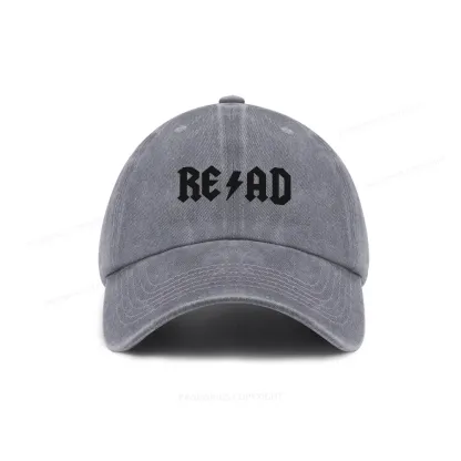 Pagewings Read Back In The Library "Rock And Roll" Washed Cap