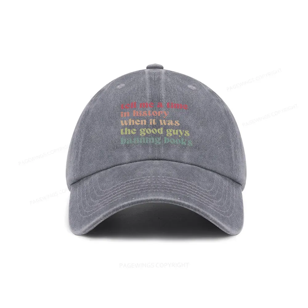 Pagewings Tell Me a Time in History Washed Cap