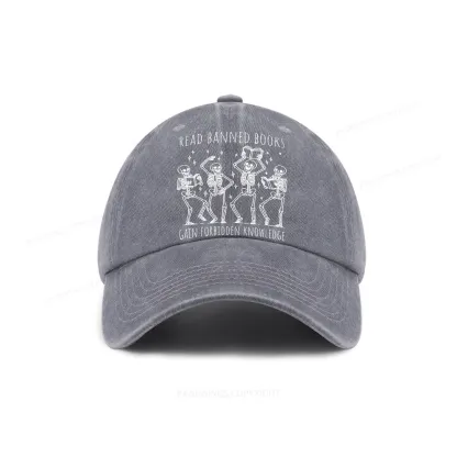 Pagewings Reading Books Tee Book Lover Gift Washed Cap