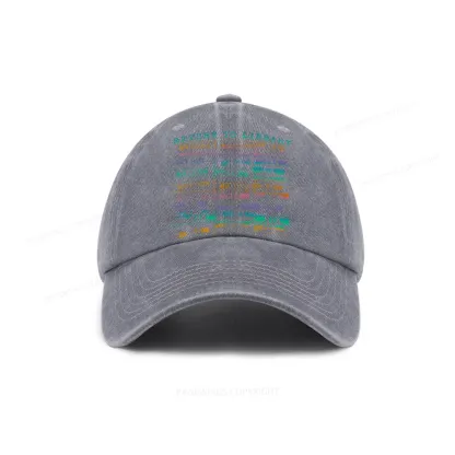 Pagewing Vintage Library Rainbow Washed Cap