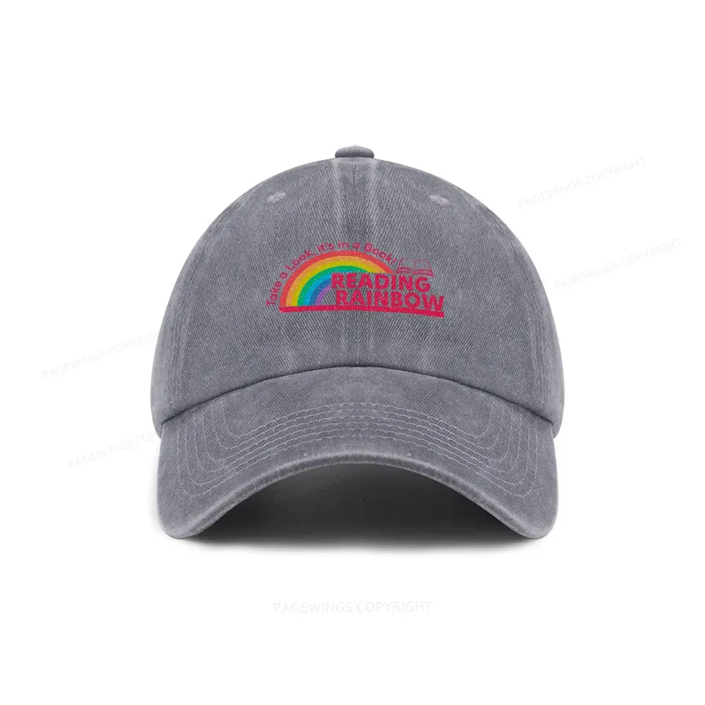 Pagewings Reading Rainbow Washed Cap