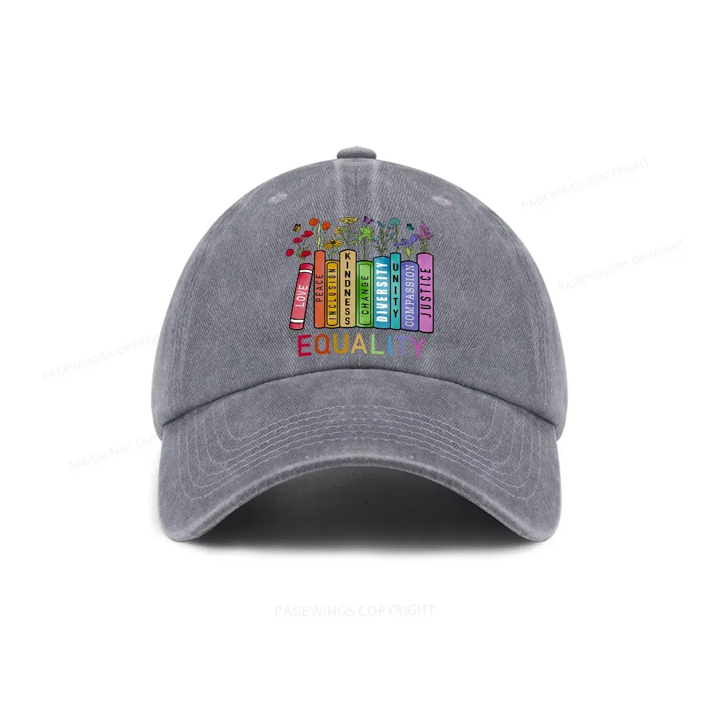 Pagewings Equal Rights Washed Cap