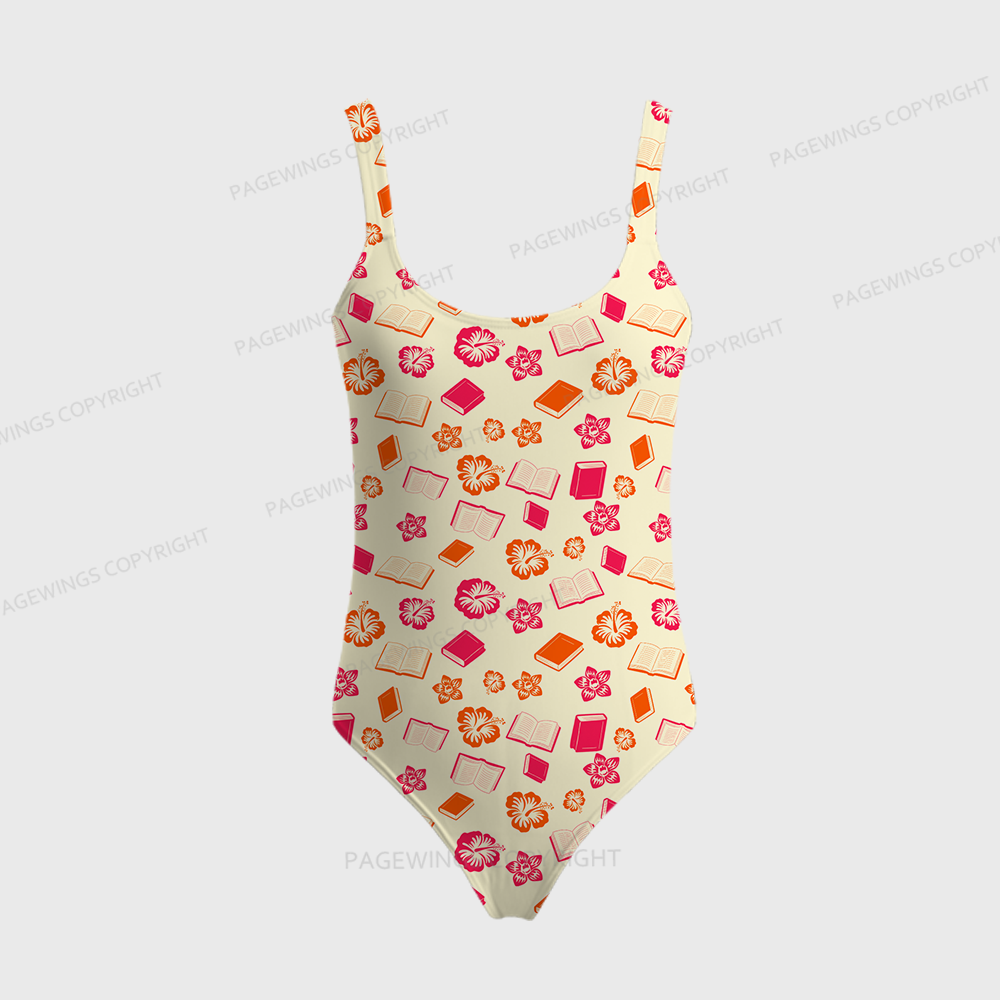 Pagewings Read Books One-Piece Swimsuit 