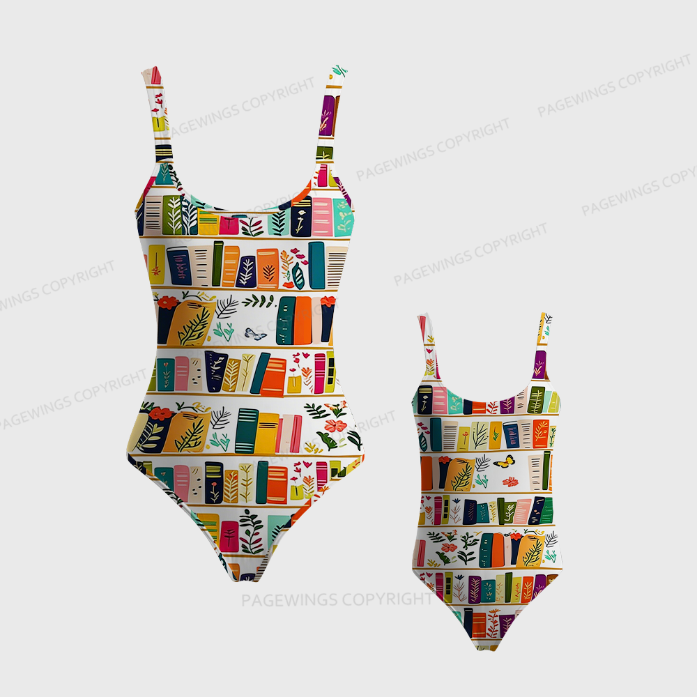 Pagewings Books Lover One-Piece Swimsuit 