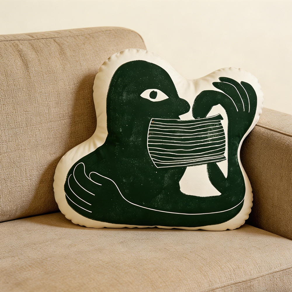 Pagewings Consume More Books Shaped Throw Pillow