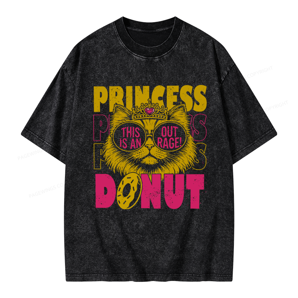 Pagewings Princess Donut Unisex Washed T-shirt