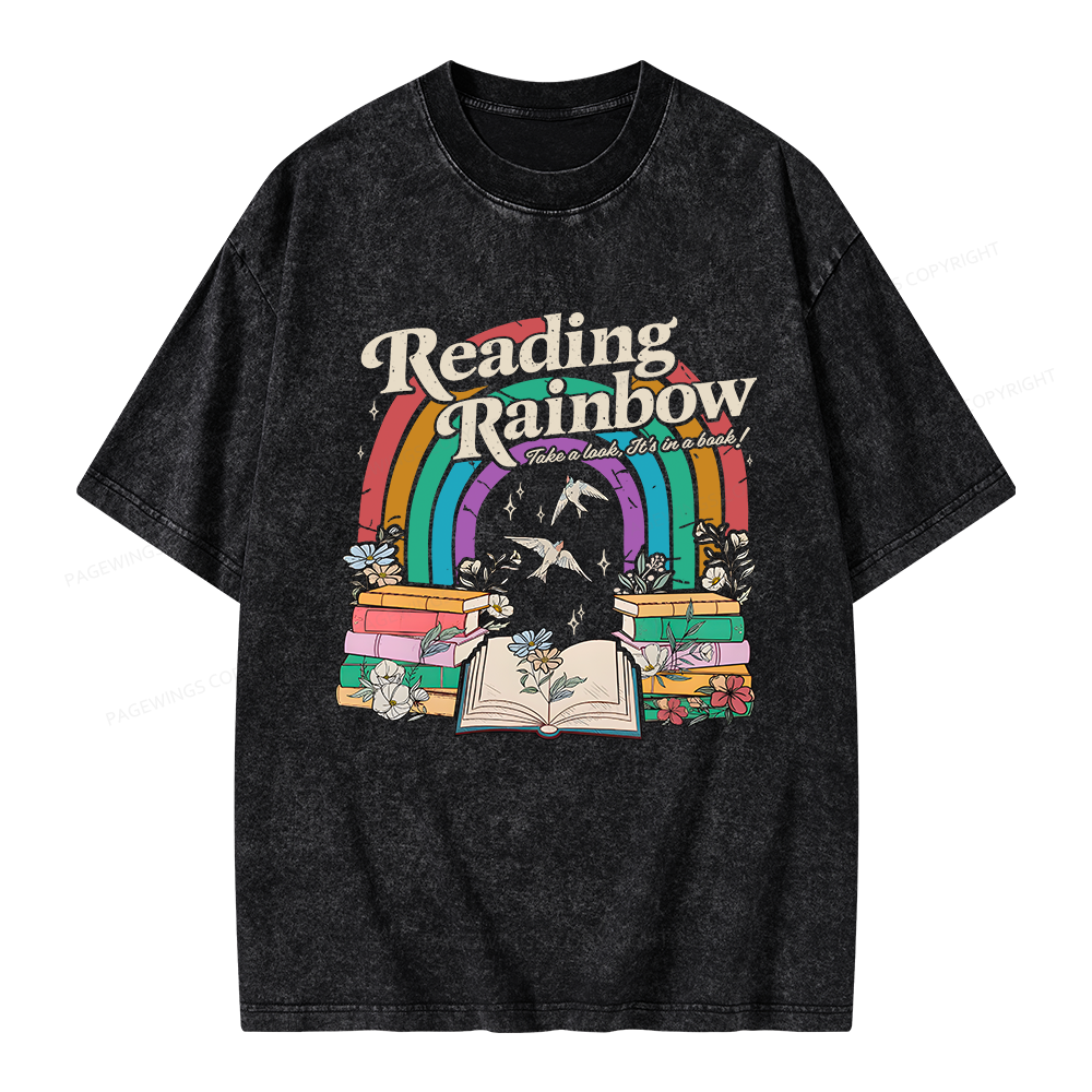 Pagewings Take A Look It's In A Book Unisex Washed T-shirt