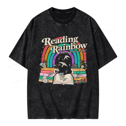 Pagewings Take A Look It's In A Book Unisex Washed T-shirt