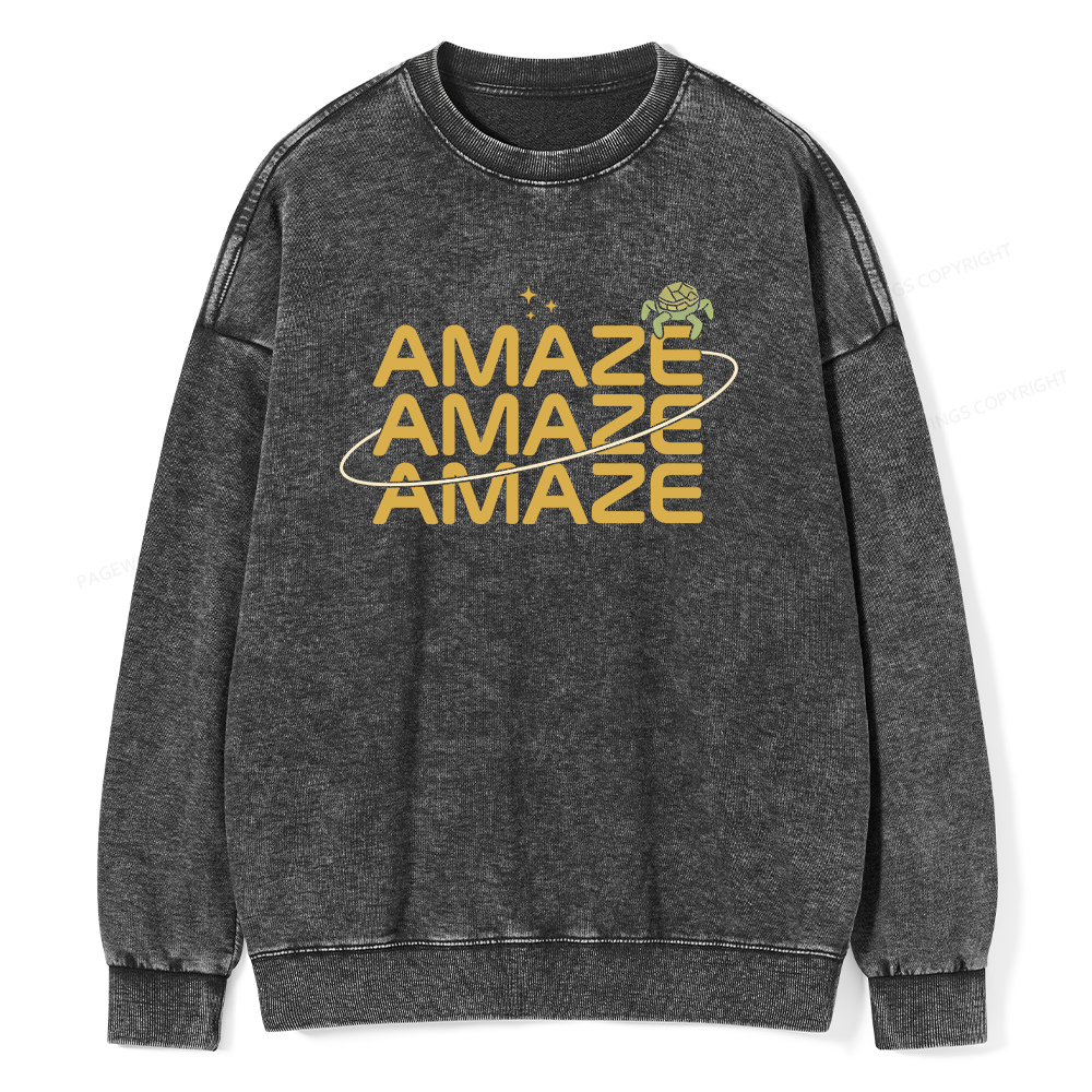 Pagewings Amaze Unisex Washed Sweatshirt