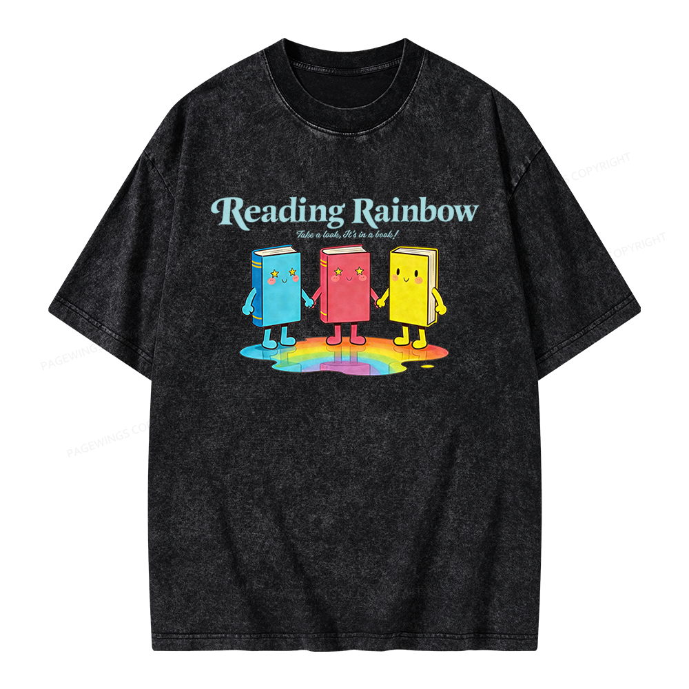 Pagewings Take A Look It's In A Book Unisex Washed T-shirt
