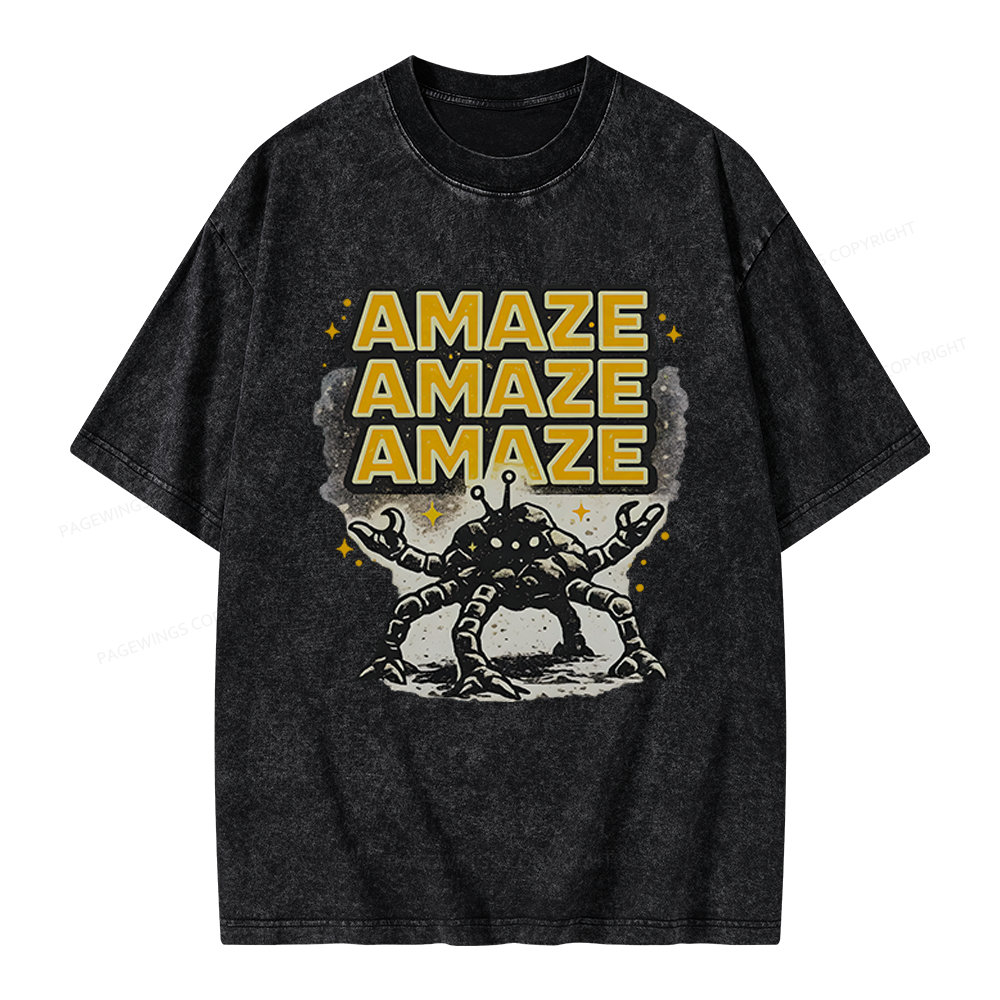 Pagewings Sci‑Fi Nerd Unisex Washed T-shirt