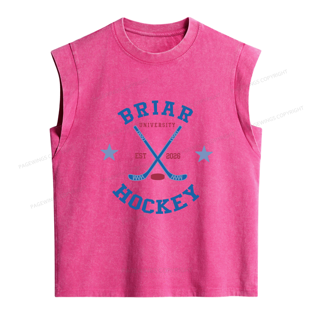 Pagewings Hockey Romance Women's Washed Tank Top