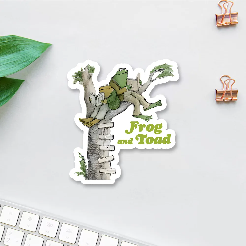 Pagewing Frog and Toad Old Book Sticker