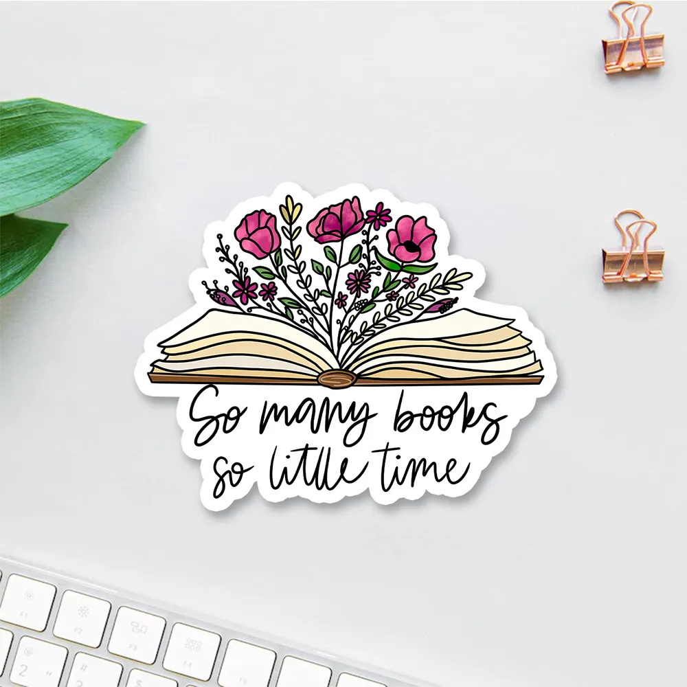 Pagewing So Many Books So Little Time Sticker