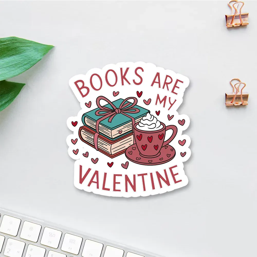 Pagewing Books Are My Valentine Sticker