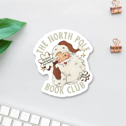 Pagewings Book Club Christmas Sticker