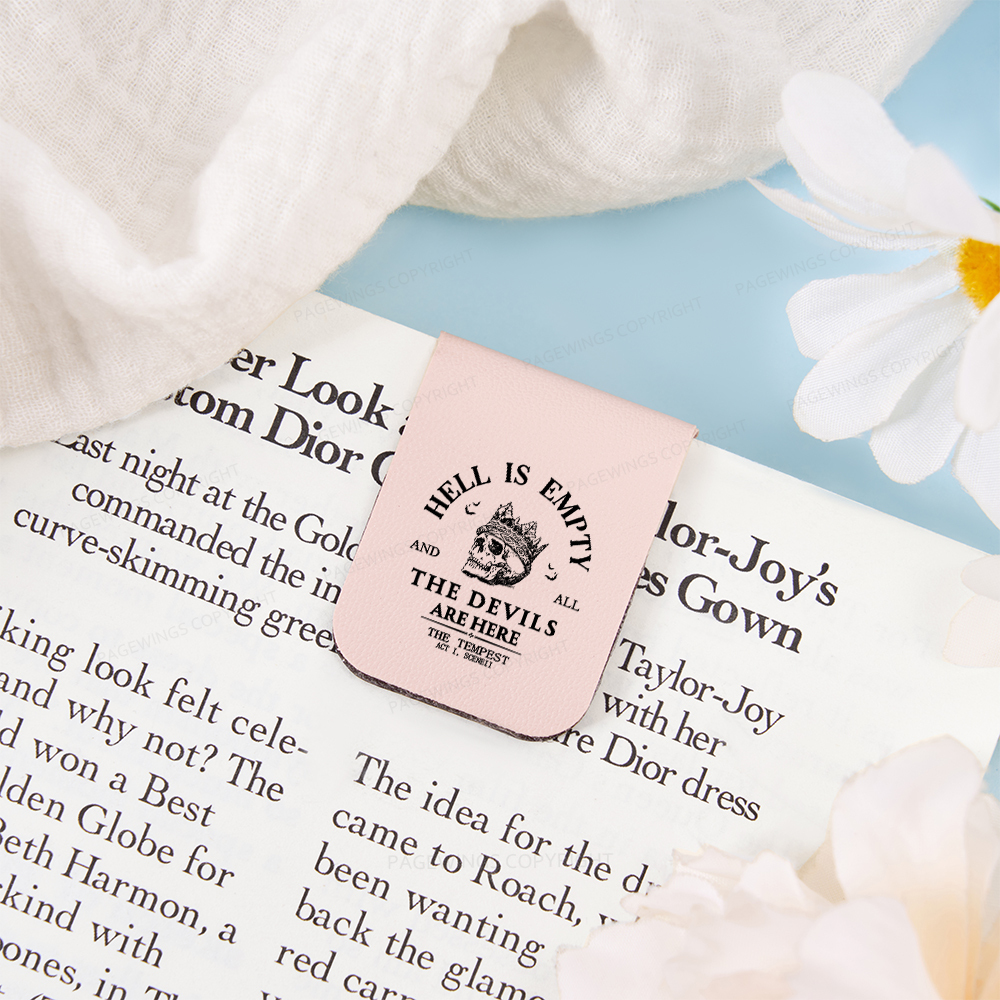 Pagewings Hell Is Empty And All The Devils Are Here Magnetic Bookmark