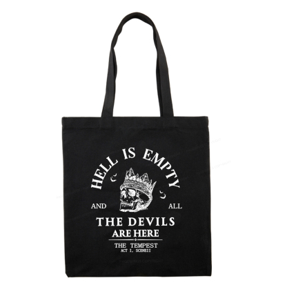 Pagewings Hell Is Empty And All The Devils Are Here Tote Bag