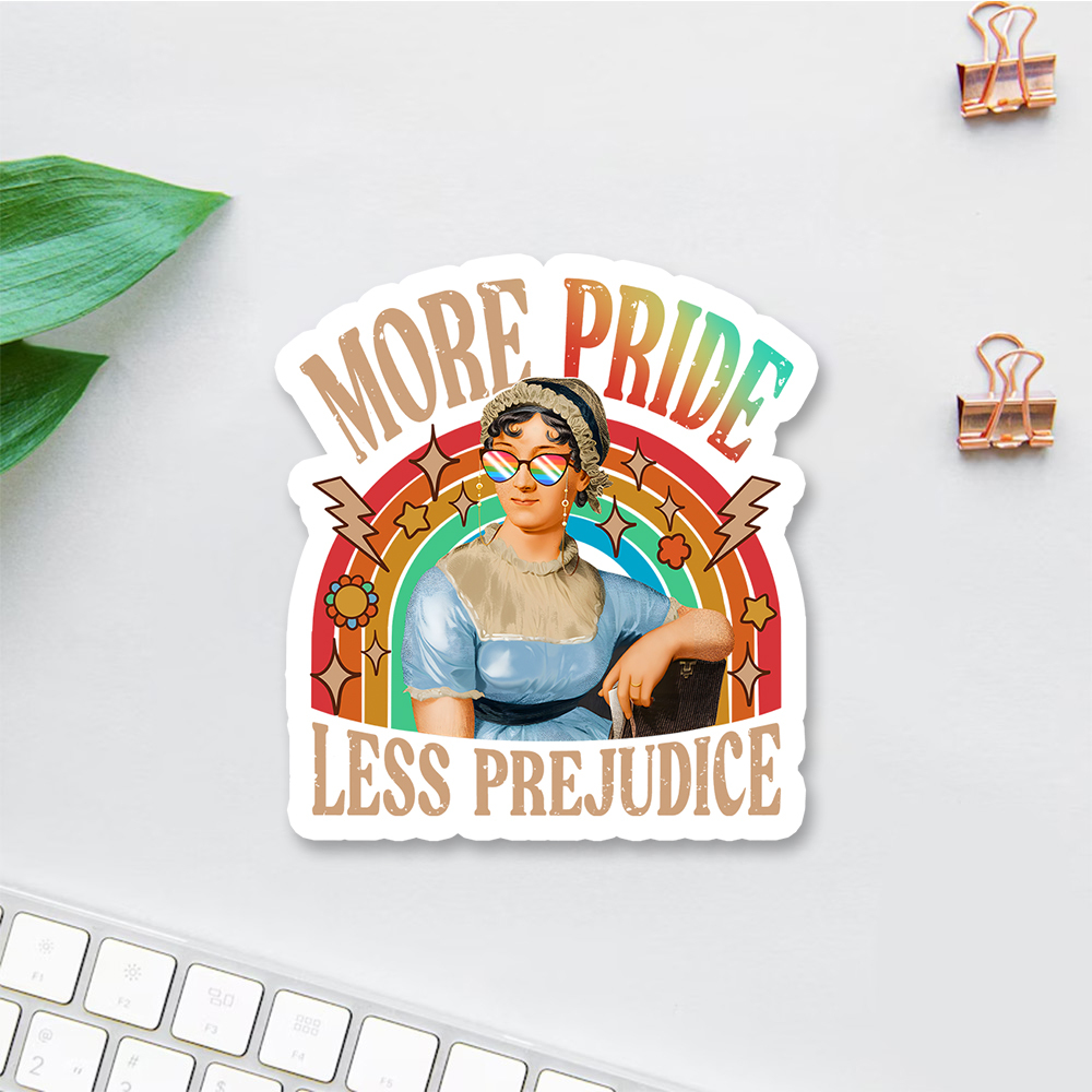 Pagewings More Pride Less Prejudice Sticker