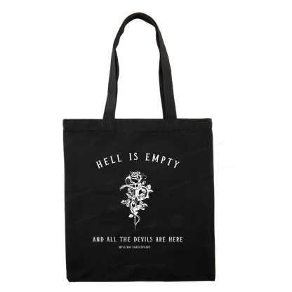 Pagewings Hell Is Empty And All The Devils Are Here Tote Bag