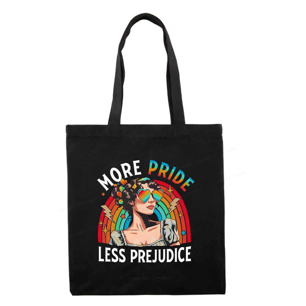 Pagewings More Pride Less Prejudice Tote Bag