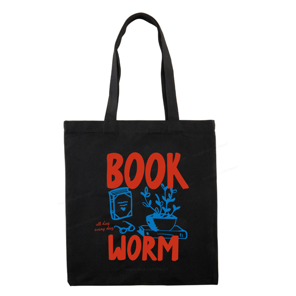 Pagewings Bookworm Tote Bag