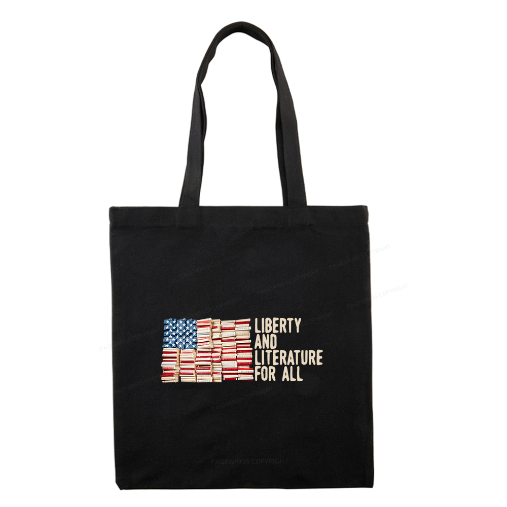 Pagewings Liberty And Literature For All Tote Bag