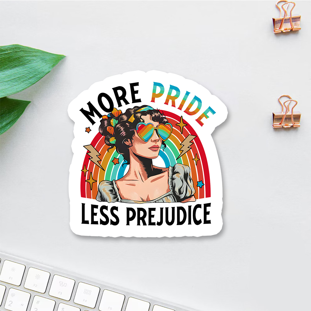 Pagewings More Pride Less Prejudice Sticker