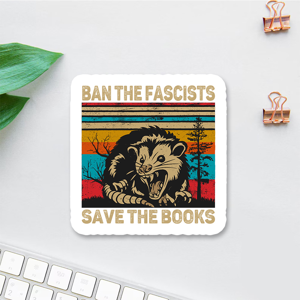 Pagewings Ban The Fascists Save The Books Sticker