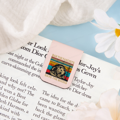 Pagewings Ban The Fascists Save The Books Magnetic Bookmark