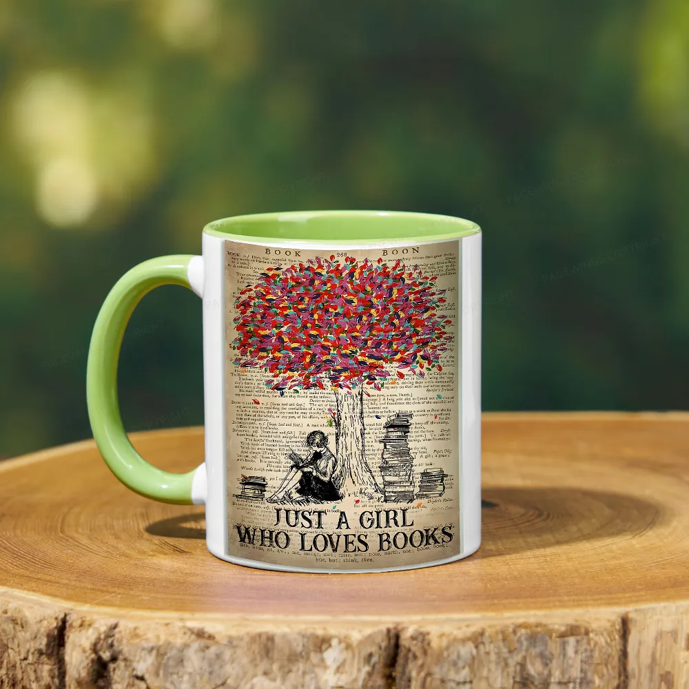 Pagewings Just A Girl Who Loves Books Mug