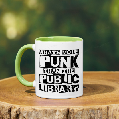 Pagewings What‘s More Punk Than the Public Library Mug
