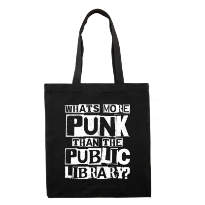 Pagewings What‘s More Punk Than the Public Library Tote Bag