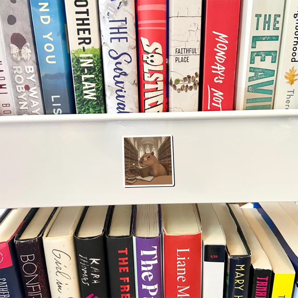 Pagewings The Reader Capybara Fridge Magnet