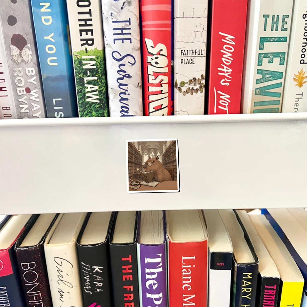 Pagewings The Reader Capybara Fridge Magnet
